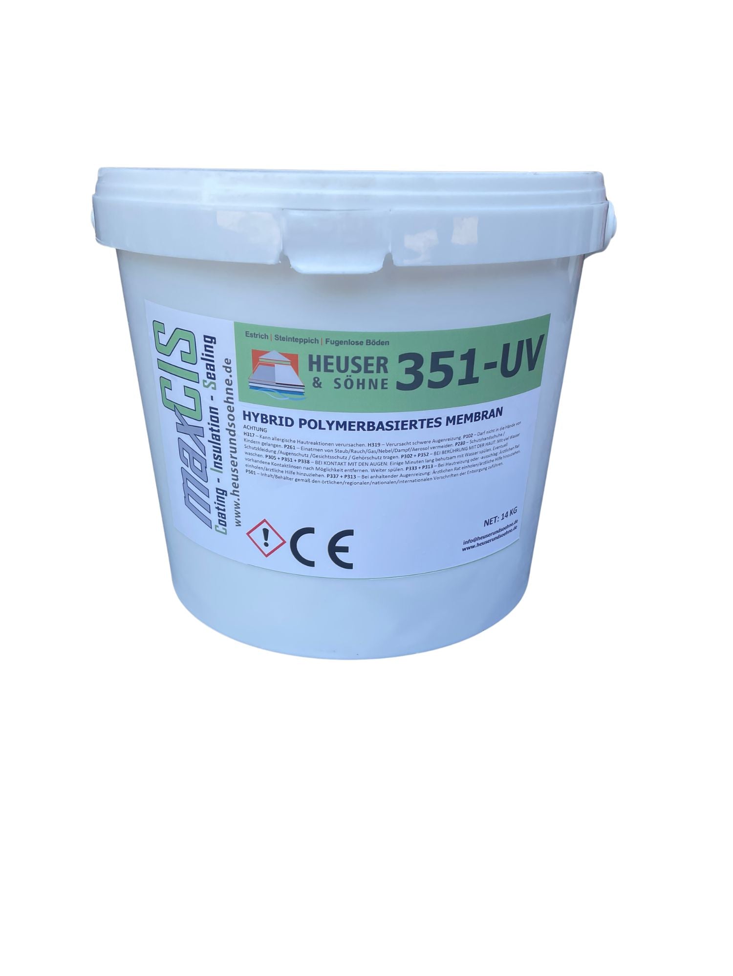 351-UV 1K Balkon- und Terrassenabdichtung. Füssigkunststoff für hochwertige Steinteppiche auf Beton, Estrich, Fliesen und Bitumen (14kg)