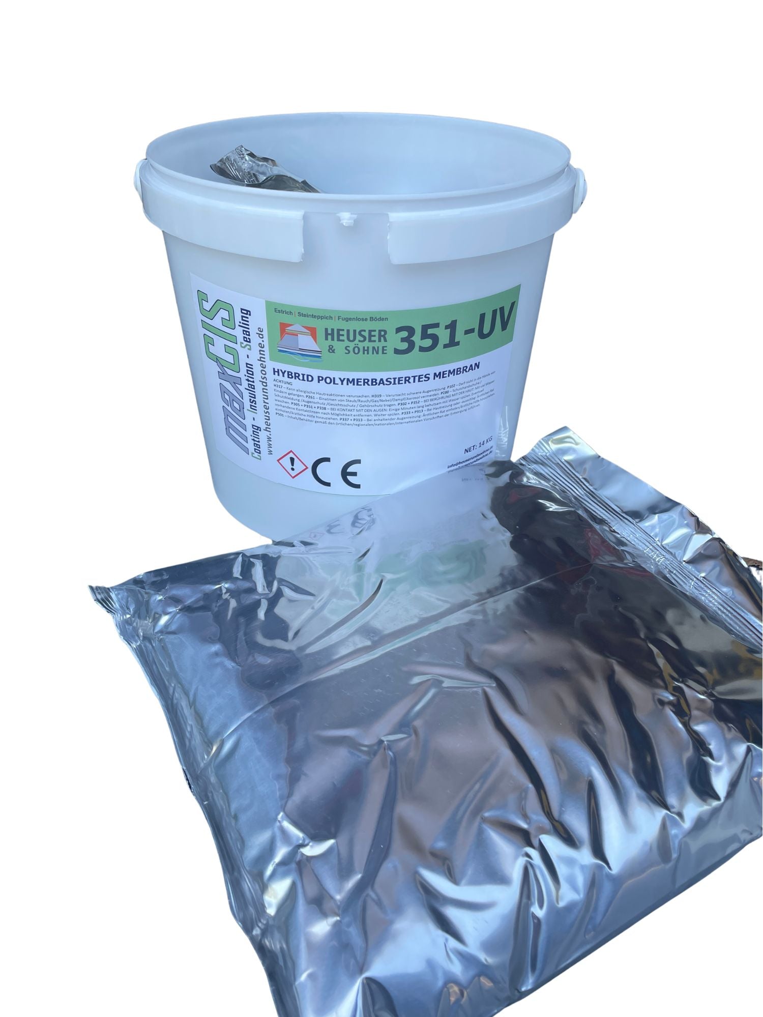 351-UV 1K Balkon- und Terrassenabdichtung. Füssigkunststoff für hochwertige Steinteppiche auf Beton, Estrich, Fliesen und Bitumen (14kg)