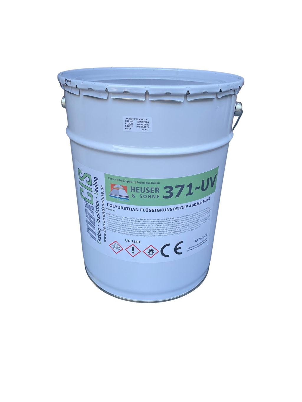 371-UV 1K Balkon- und Terrassenabdichtung. Füssigkunststoff für hochwertige Steinteppiche auf Beton, Estrich, Fliesen und Bitumen (25kg)