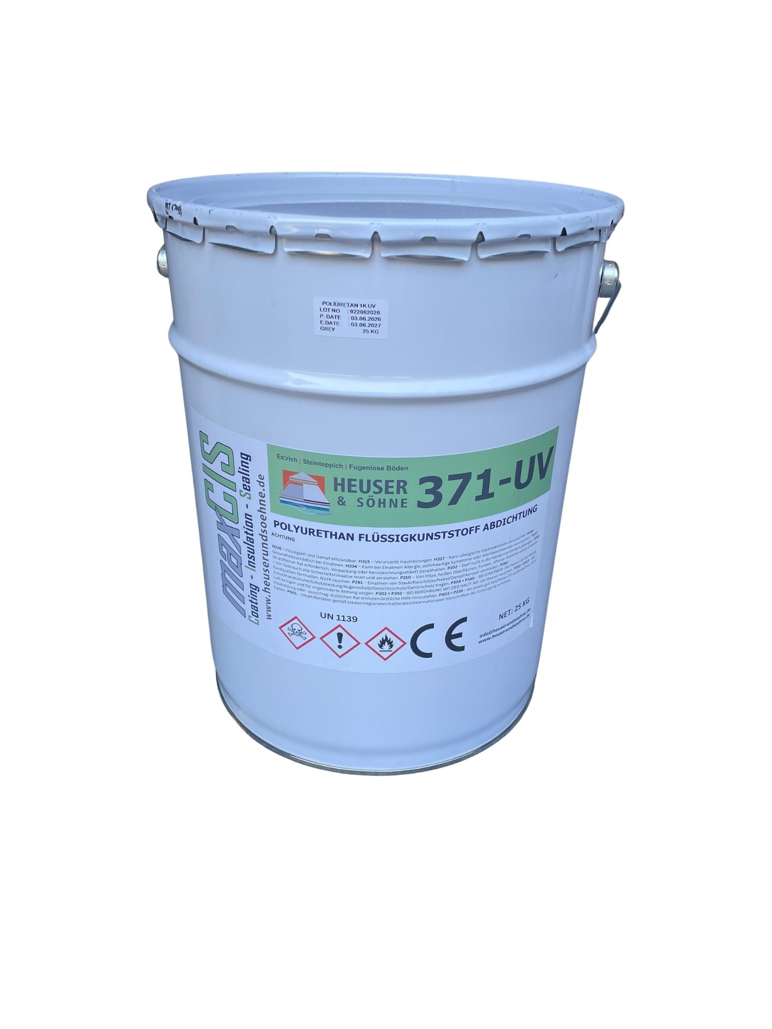371-UV 1K Balkon- und Terrassenabdichtung. Füssigkunststoff für hochwertige Steinteppiche auf Beton, Estrich, Fliesen und Bitumen (25kg)