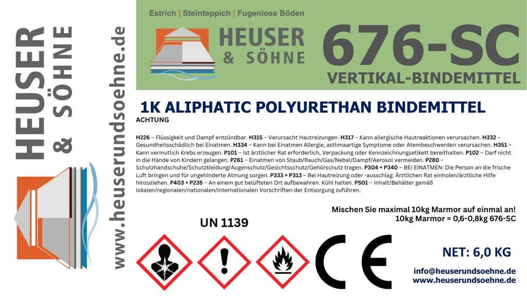 676-SC Sockelbindemittel Steinteppich 1K PU – senkrechte Flächen, außen (6kg)