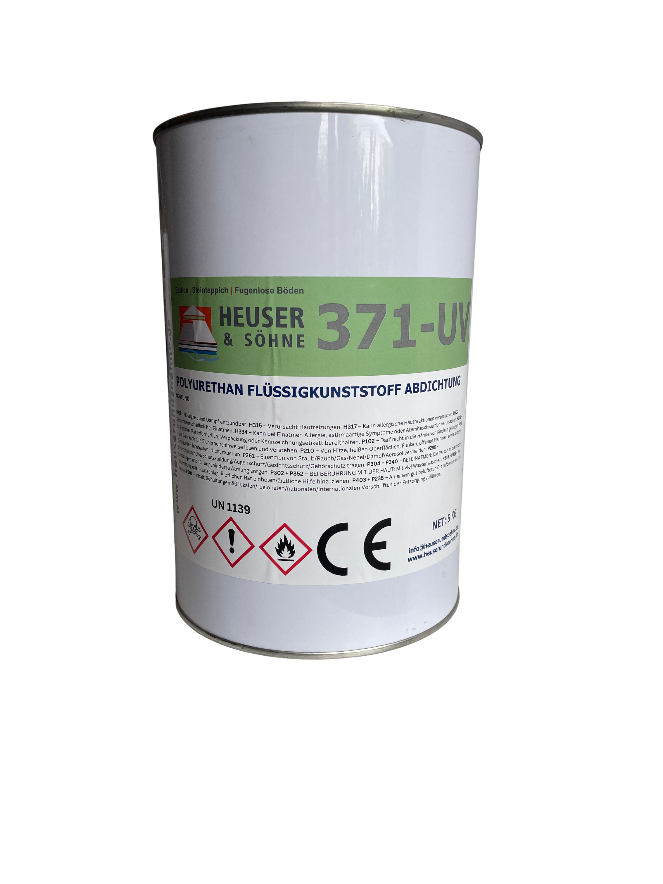 371-UV 1K Balkon- und Terrassenabdichtung. Füssigkunststoff für hochwertige Steinteppiche auf Beton, Estrich, Fliesen und Bitumen (5kg)