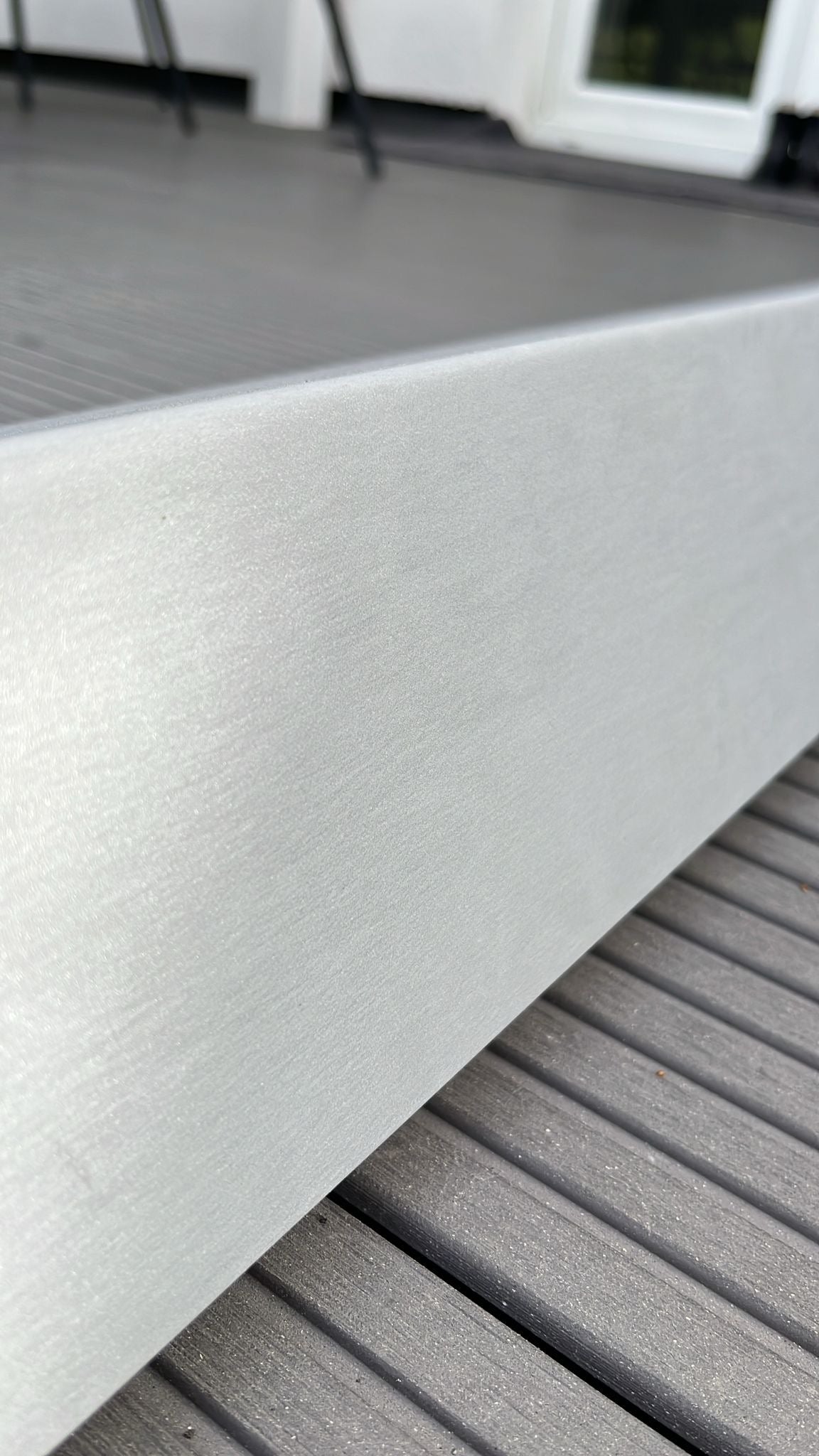 Balkonrandprofil Aluminium - Abschlussprofil für Abdichtungssysteme 6cm Tropfkante, 2m Länge