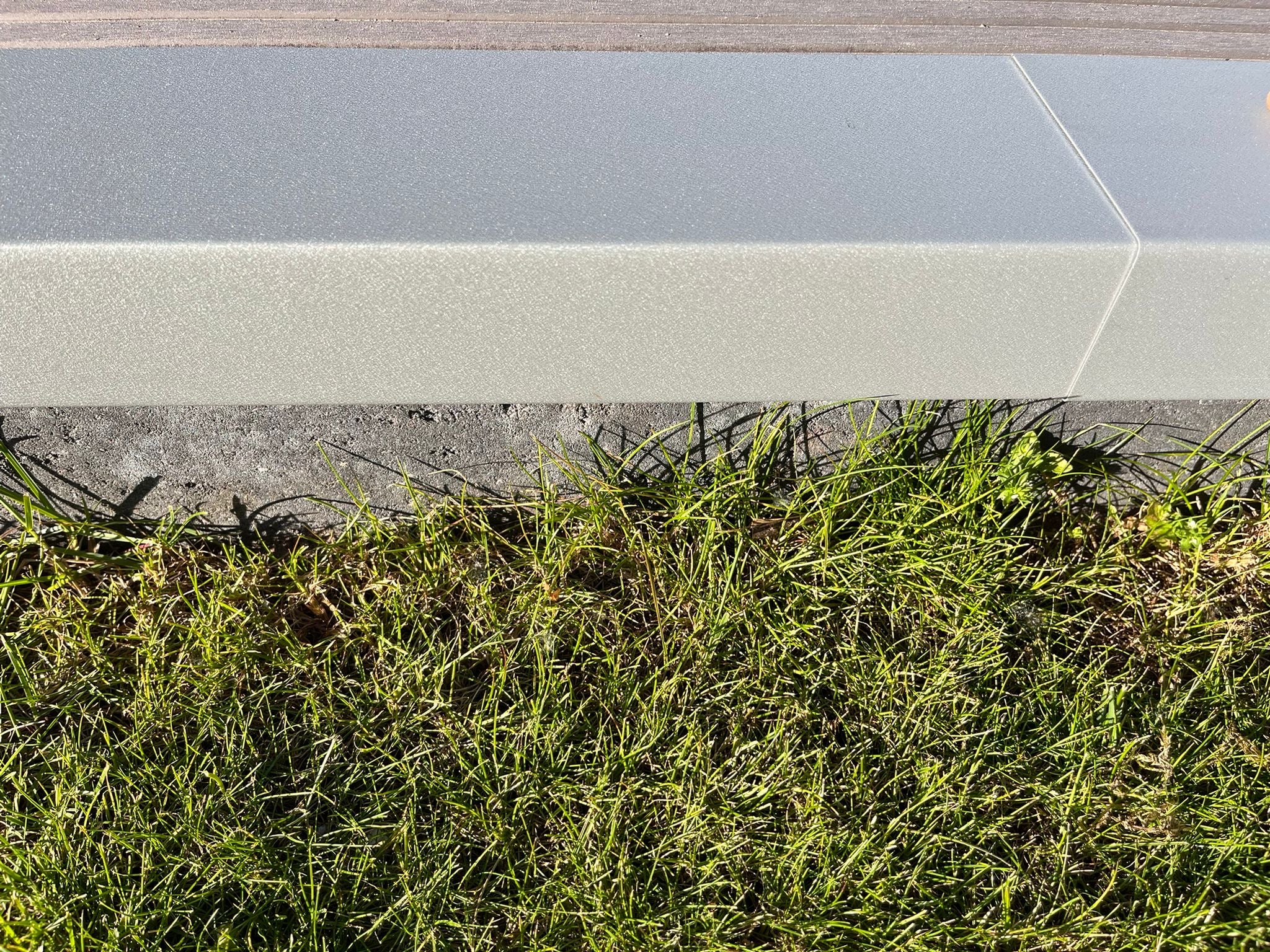 Balkonrandprofil Aluminium - Abschlussprofil für Abdichtungssysteme 6cm Tropfkante, 2m Länge