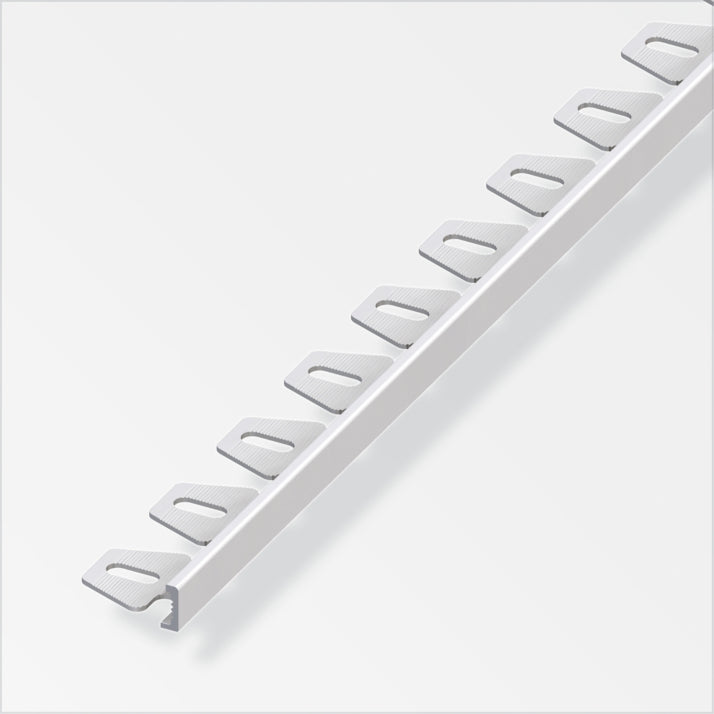 Profilabschlussleiste – biegbar – Aluminium eloxiert, silber – 2,5 m (1 Stück)
