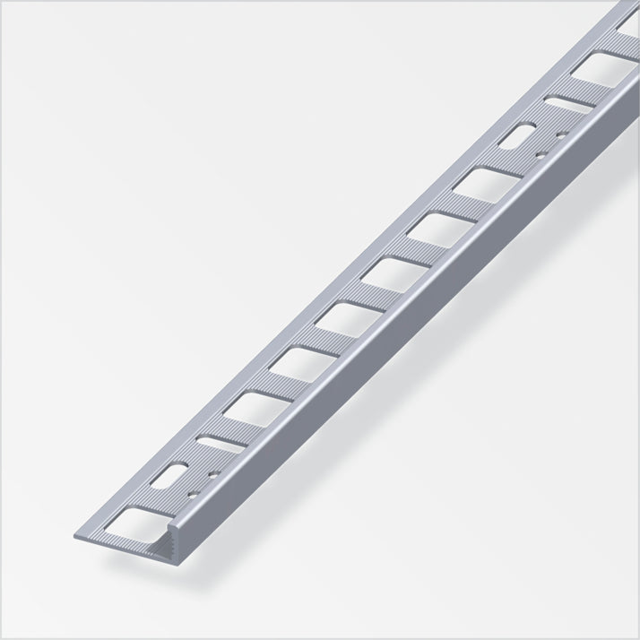Profilabschlussleiste Aluminium – 5 Stück à 2,5 m (8 mm Höhe)