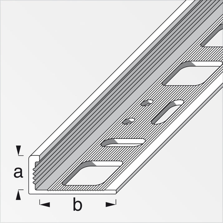 Profilabschlussleiste Aluminium – 5 Stück à 2,5 m (8 mm Höhe)