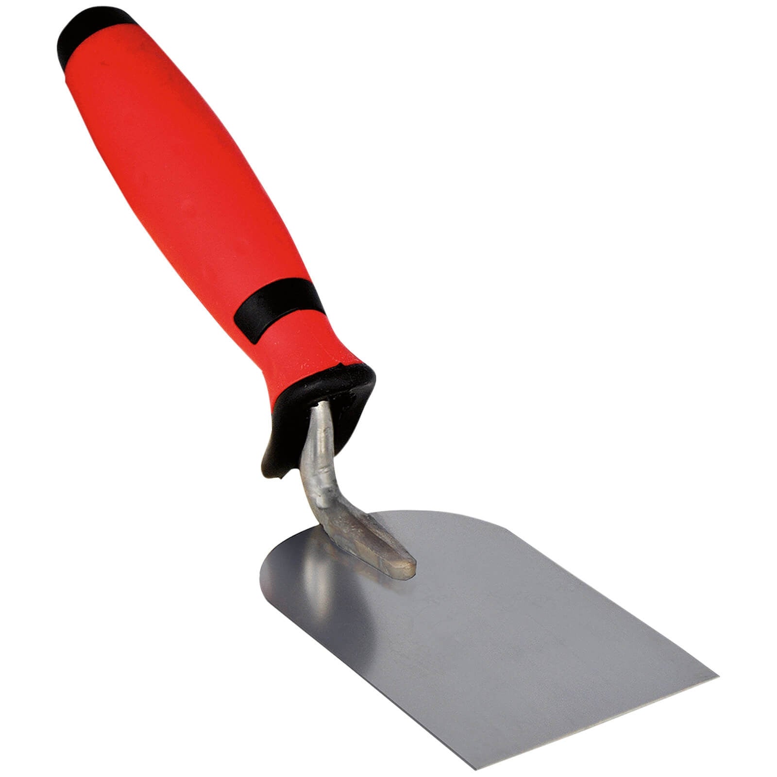 Gipserspachtel 80 mm mit Softgriff – Edelstahl-Spachtel für präzise Ausbesserungsarbeiten