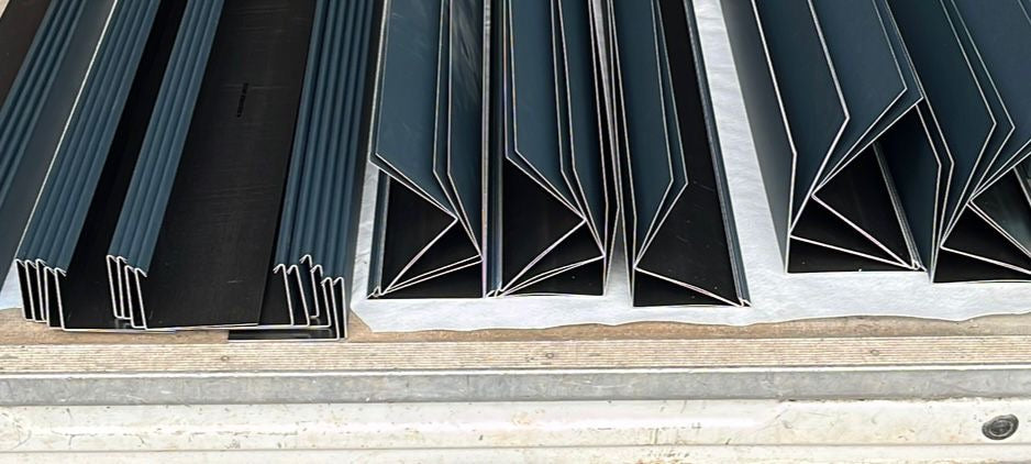 Balkonrandprofil Aluminium - Abschlussprofil für Abdichtungssysteme 10cm Tropfkante, 2m Länge