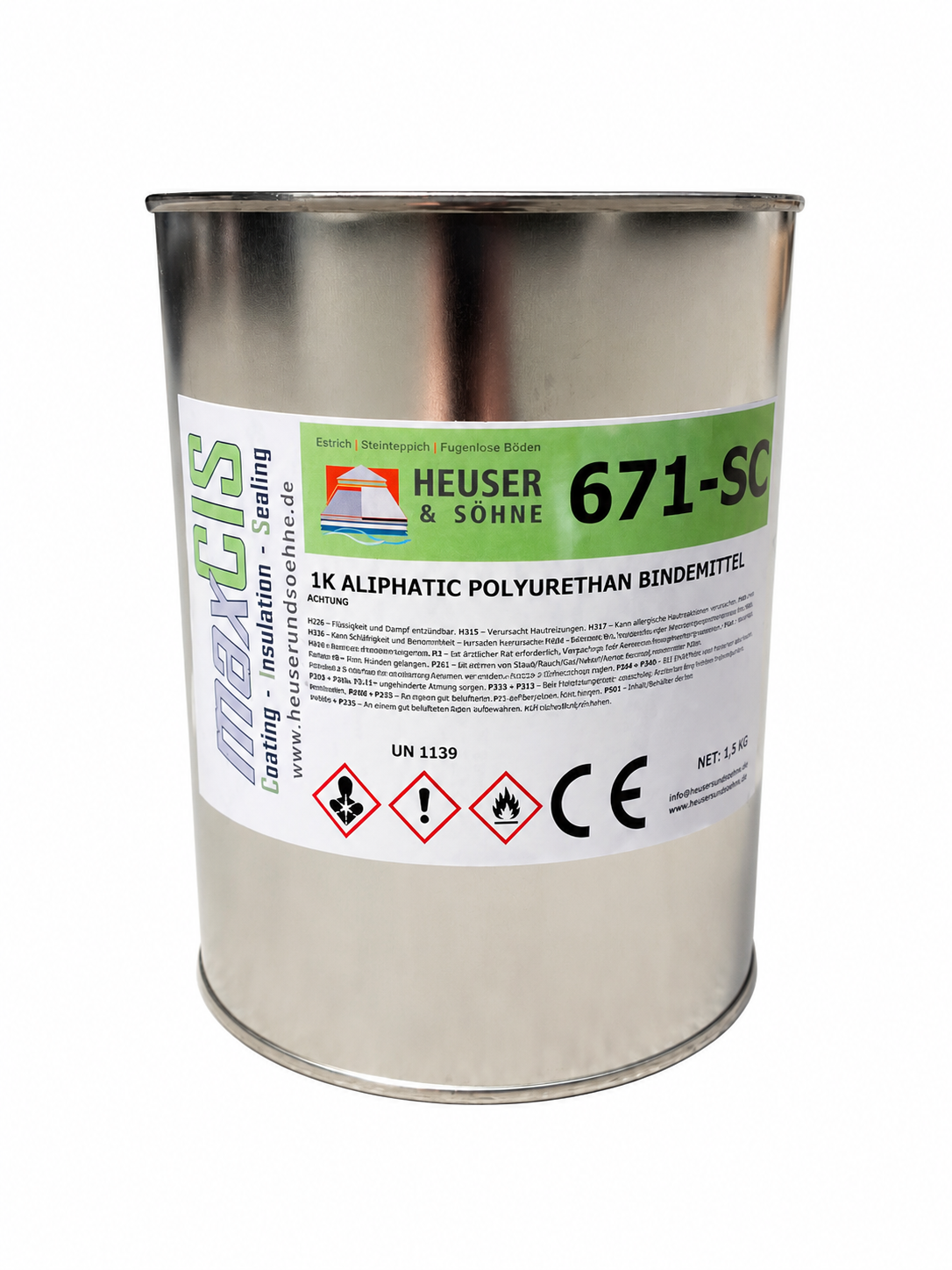 671-SC 1K PU Bindemittel für Steinteppiche im Außenbereich (1,5kg)